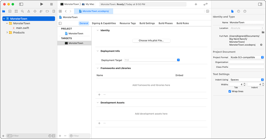 The project file