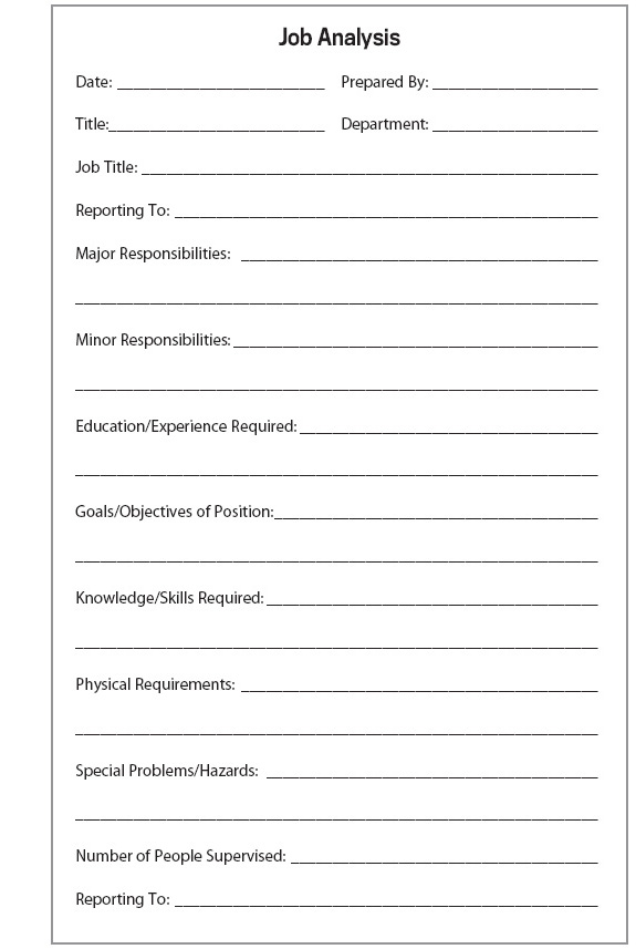 Figure 23.1. Job Analysis...