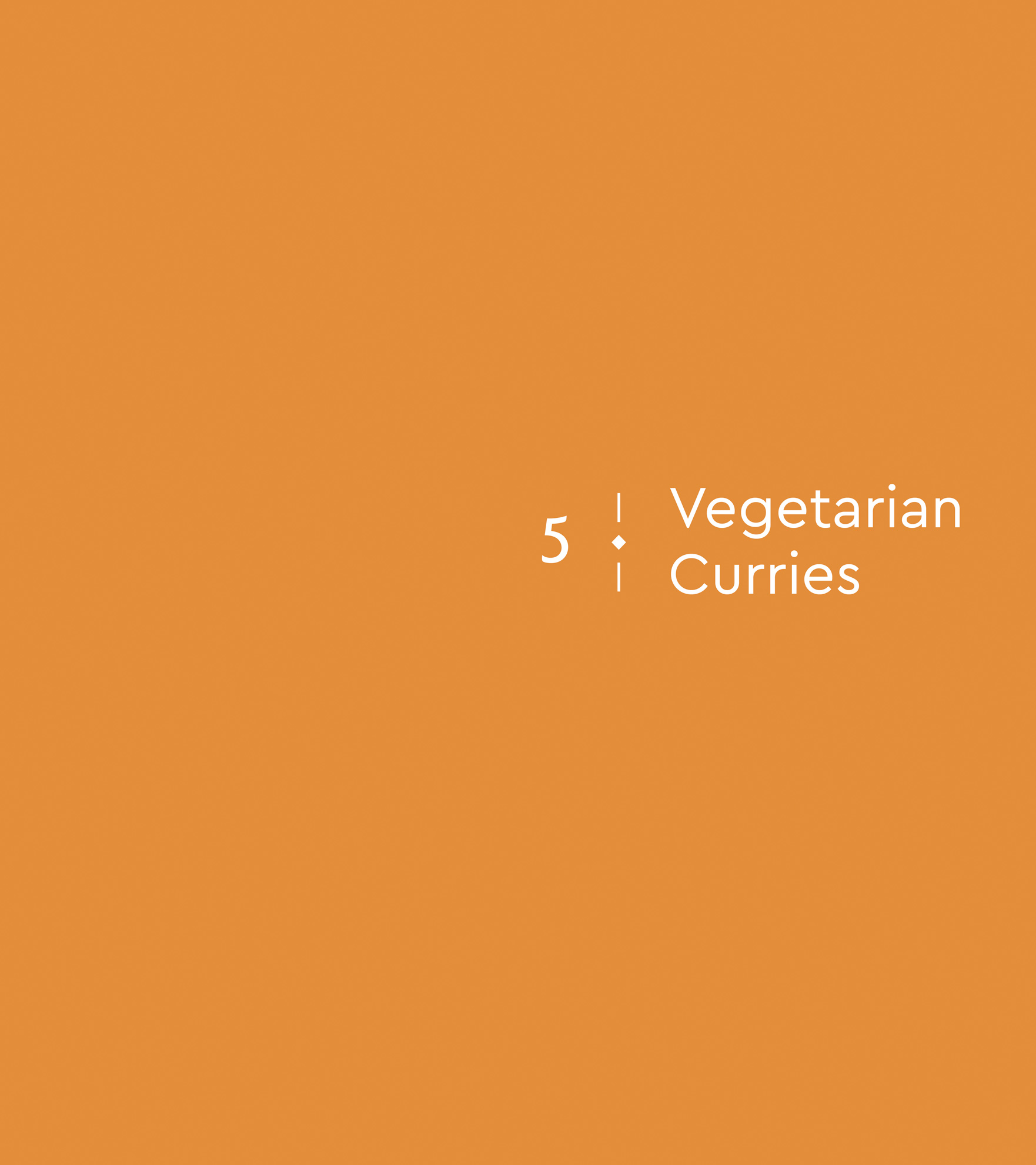 5: Vegetarian Curries