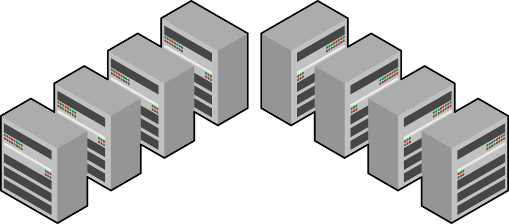 A modern data center comprised of compute, storage, and network resources