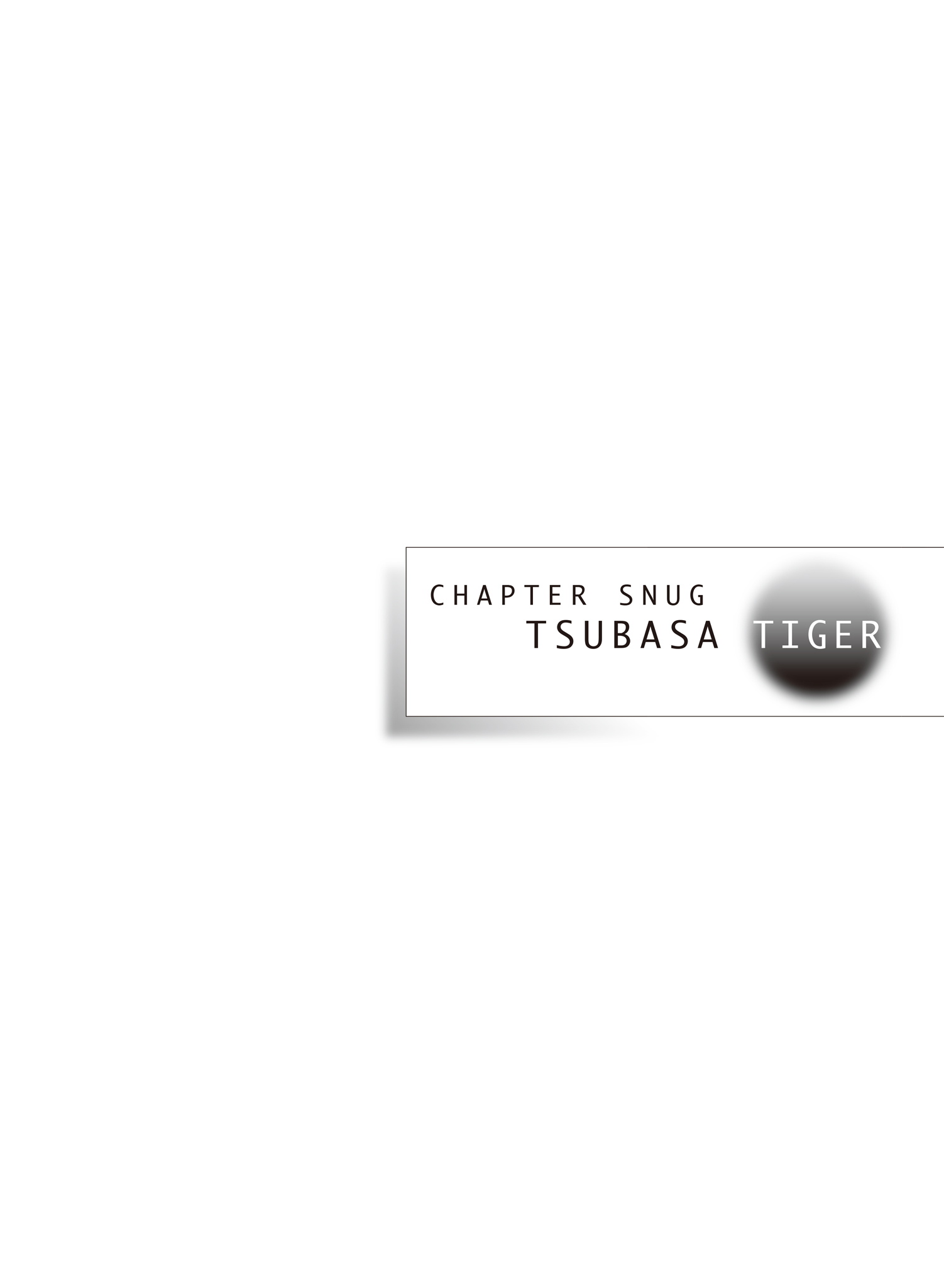 CHAPTER SNUG  TSUBASA TIGER