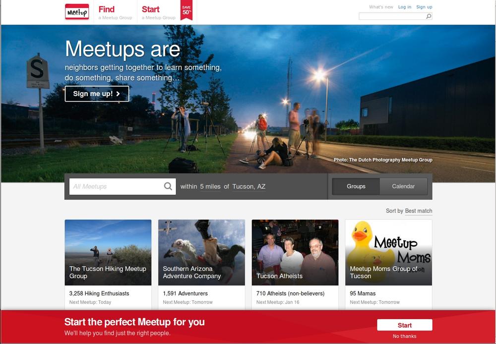 Properly used, Meetup can be a gateway to local colleagues, customers, and fans