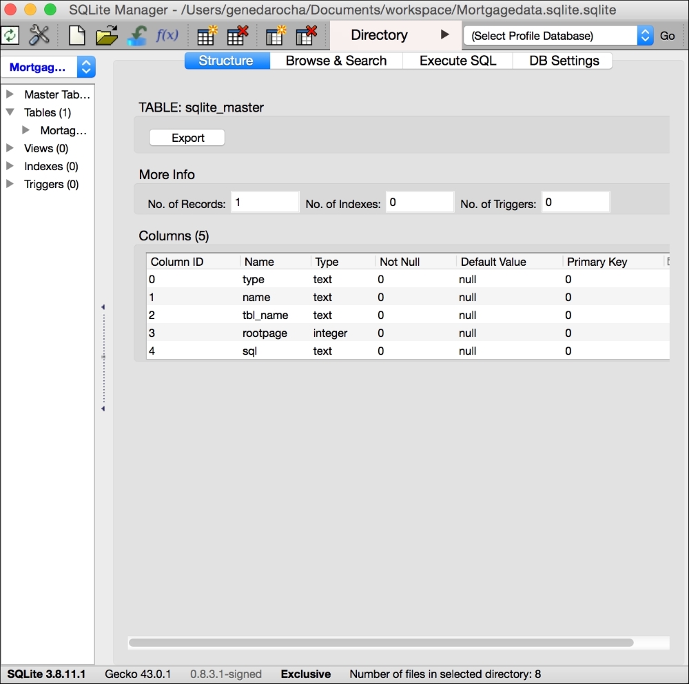 Using the SQLite 3 Library