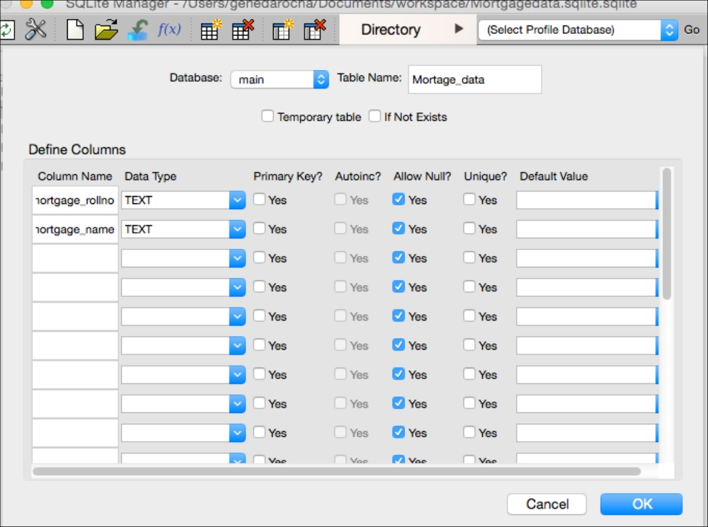 Using the SQLite 3 Library