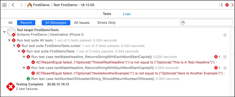 Tests overview