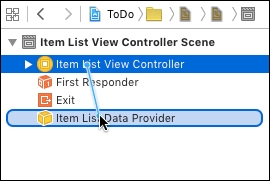 Implementing ItemListViewController