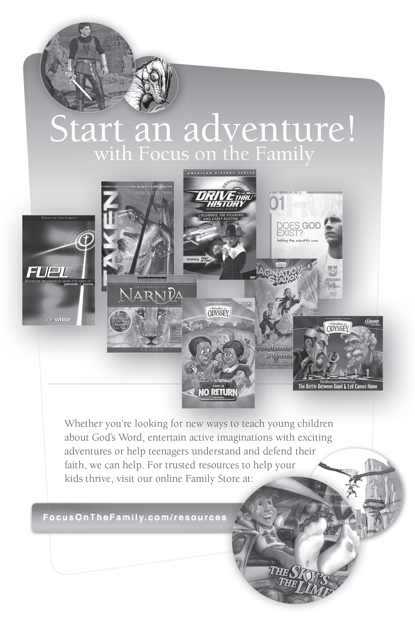 An ad for more Focus on the Family resources at focusonthefamily.com/resources.