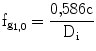 $$\mathrm{f}_{\mathrm{g}_{1{,}0}}=\frac{0{,}586\mathrm{c}}{\mathrm{D}_{\mathrm{i}}}$$