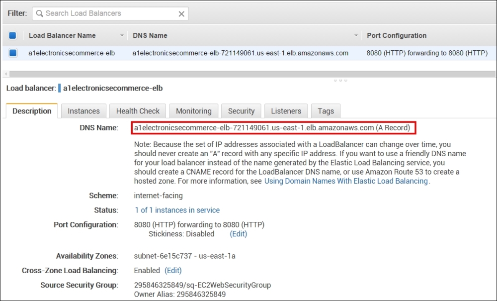 Creating Elastic Load Balancer