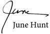 June Hunt signature