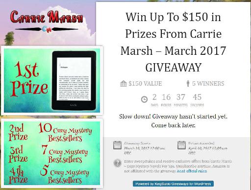 Carrie Marsh Giveaway Page