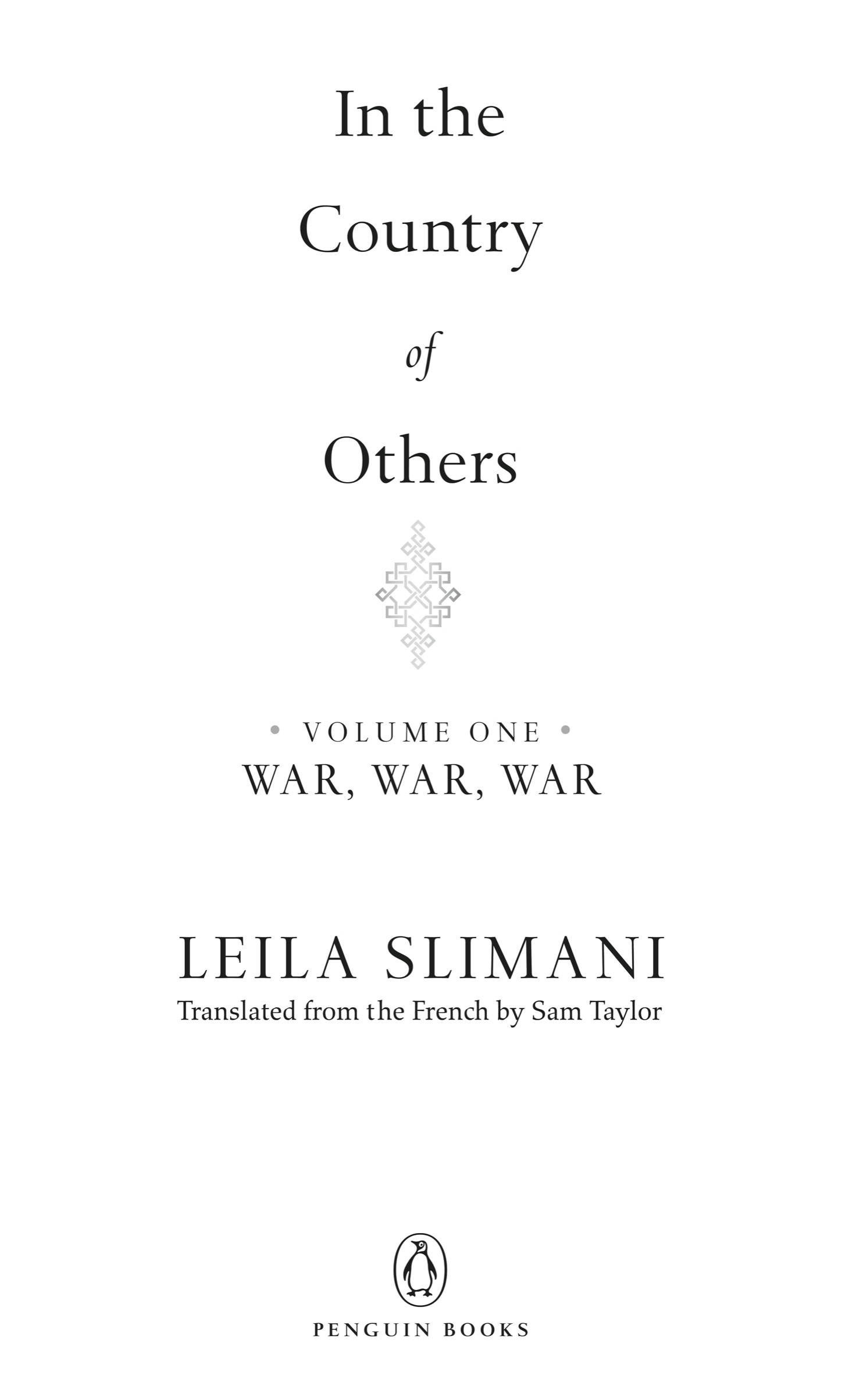 Book title, In the Country of Others, Subtitle, A Novel, author, Leila Slimani, imprint, Penguin Books