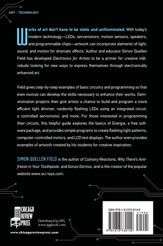 Back Cover of Electronics for Artists