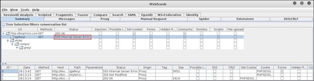 Using WebScarab as an HTTP proxy