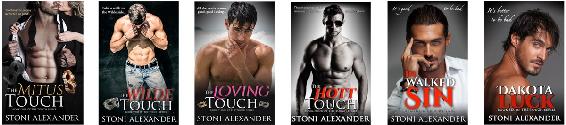 Book covers for The Touch Series