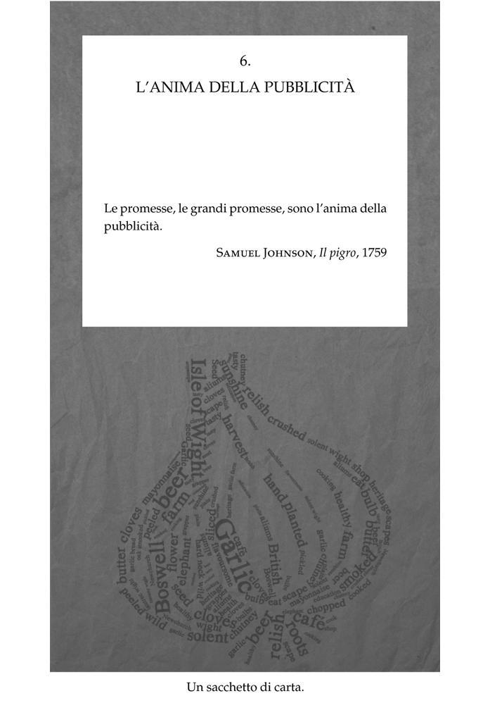 6. L'anima della pubblicità. Descrizione: Un sacchetto di carta.