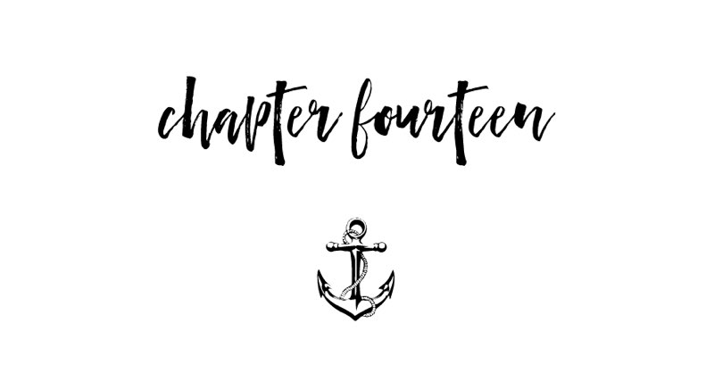 chapter fourteen in script font with an anchor below