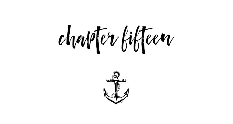 chapter fifteen in script font with an anchor below