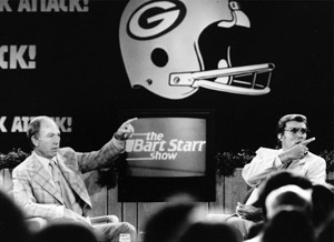 In 1983, after the Packers’ first playoff appearance since 1972, Bart Starr and cohost Gary Knafelc, a former Packers wide receiver, had a devoted following for their weekly Bart Starr Show. (milwaukee journal sentinel)