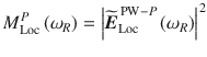 
$$ {M}_{\mathrm{Loc}}^P\left({\omega}_R\right)={\left|\widetilde{\boldsymbol{E}}_{\mathrm{Loc}}^{\,\mathrm{PW}-P}\left({\omega}_R\right)\right|}^2 $$
