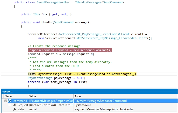 Message handler unit testing