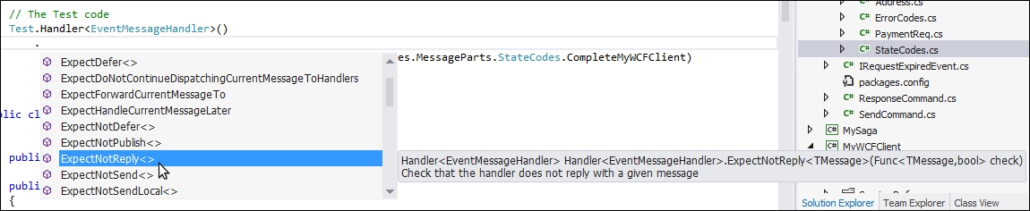 Message handler unit testing