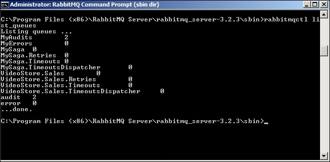 RabbitMQ for NSB