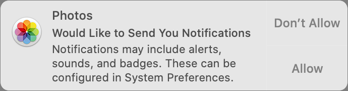 Figure 15: Various apps may want to know if they can still chat with you.