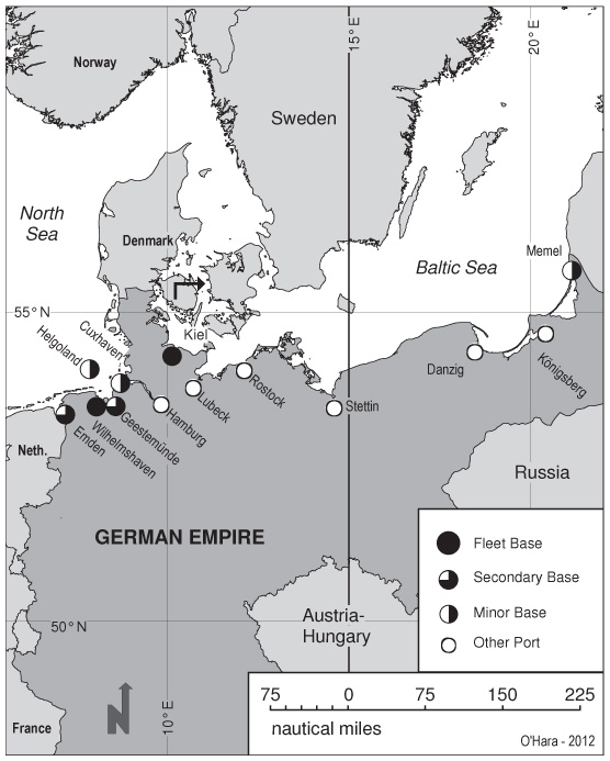 Map 3.1. German Naval Bases