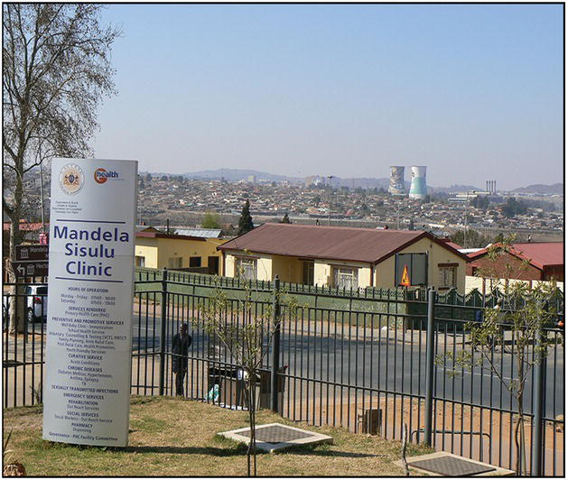 Photo of the landscape observed from the Mandela Sisulu Clinic.