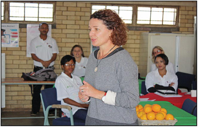 Photo of a Caucasian woman speaking.