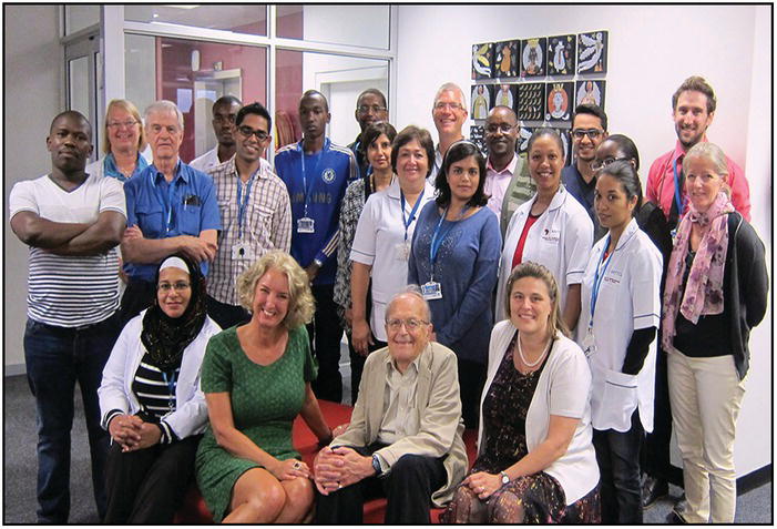 Group photo of African and Caucasian delegates.