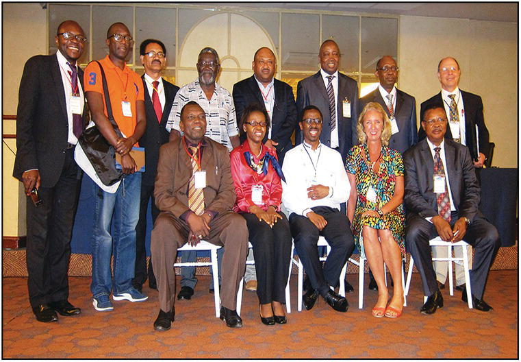 Group photo of African delegate.