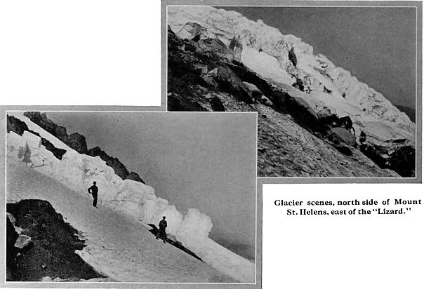 Glacier scenes, north side of Mount St. Helens, east of the "Lizard."