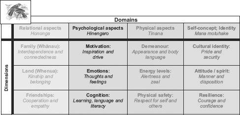 Figure 7.2 Te Huia: Protecting the wellbeing of the learner