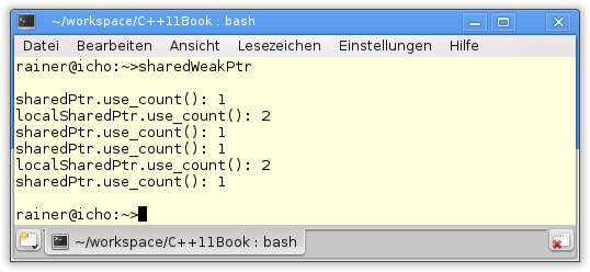 Zusammenspiel der Referenzzähler von std:: shared_ptr und std:: weak_ptr