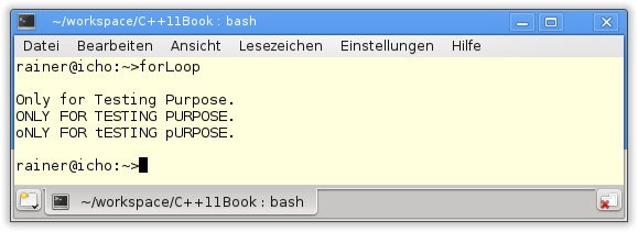 Modifikation eines std::string mit der Range-basierten For-Schleife