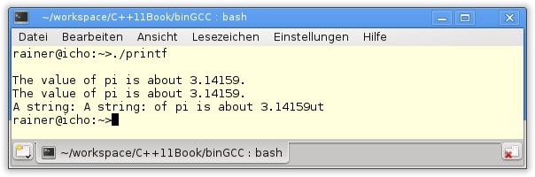 Undefinierte Ausgabe bei falscher Verwendung von C-printf