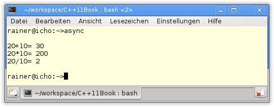 std::async mit verschiedenen aufrufbaren Einheiten