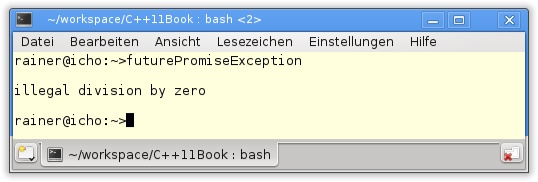 std::promise mit Ausnahmebehandlung