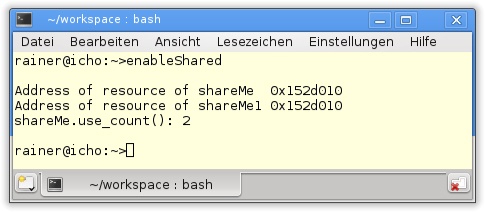 Die Anwendung von std::enable_shared_from_this