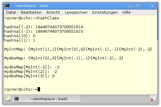 MyInt als Schlüssel in einem assoziativen Array