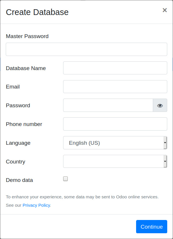 Figure 1.6 – Creating a new database dialog