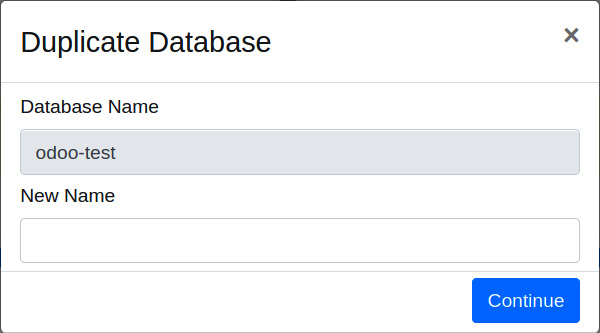 Figure 1.7 – Duplicate Database dialog