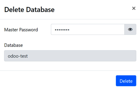 Figure 1.8 – Delete Database dialog