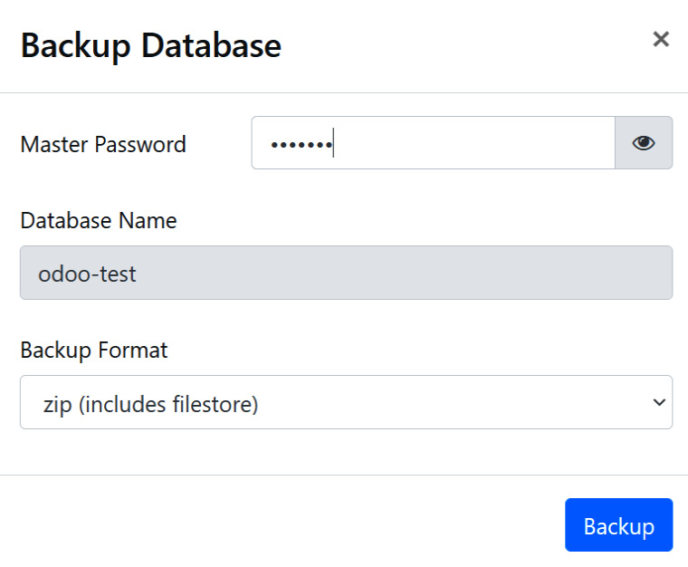 Figure 1.9 – Backup Database dialog