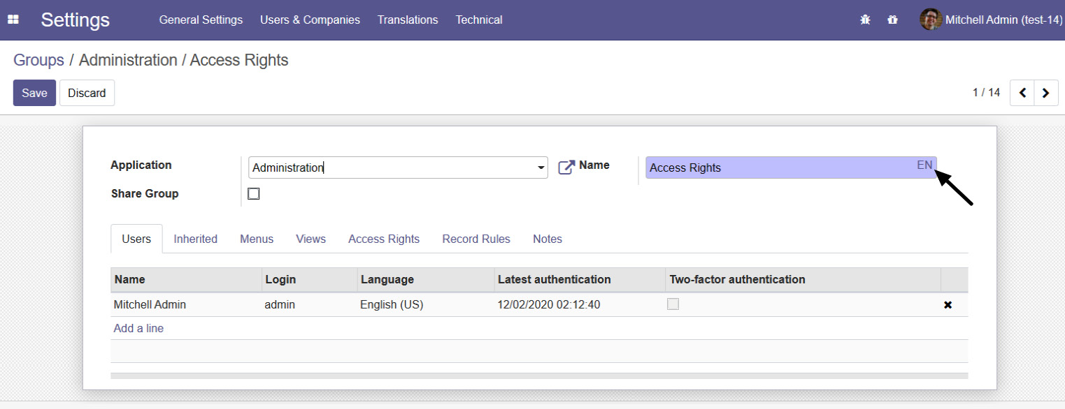 Figure 11.8 – Translation for the field values
