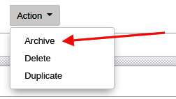 Figure 12.18 – Archive option on the form view
