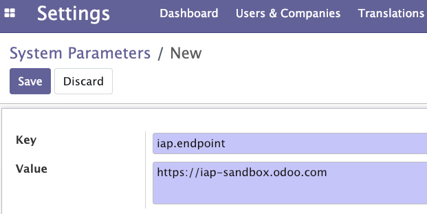 Figure 17.7 – Setting an endpoint for the IAP sandbox 
