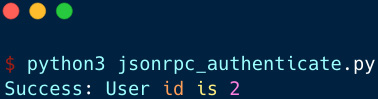 Figure 20.5 – Authenticating via JSON-RPC
